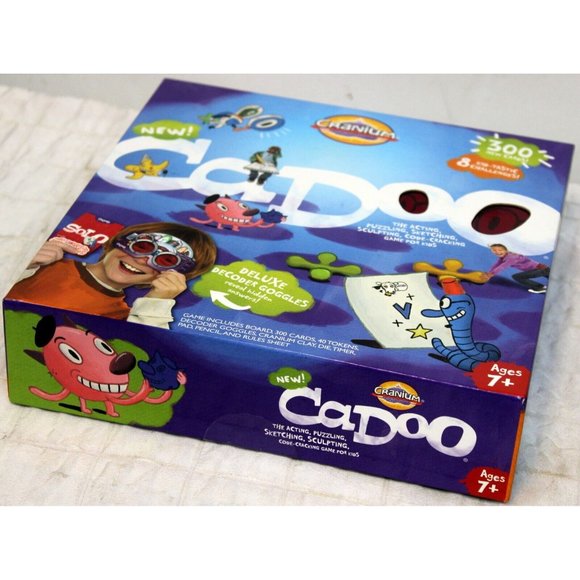 Cranium Cadoo Board Game Cards Goggles Clay Puzzles Acting Code Cracking Kids - Picture 3 of 6